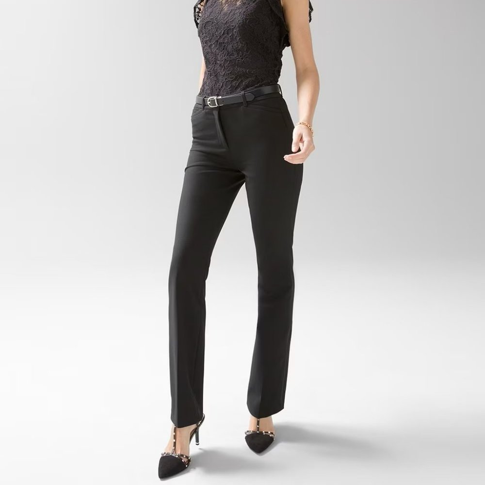 White House Black Market Slim Bootleg Comfort Stretch Pant
